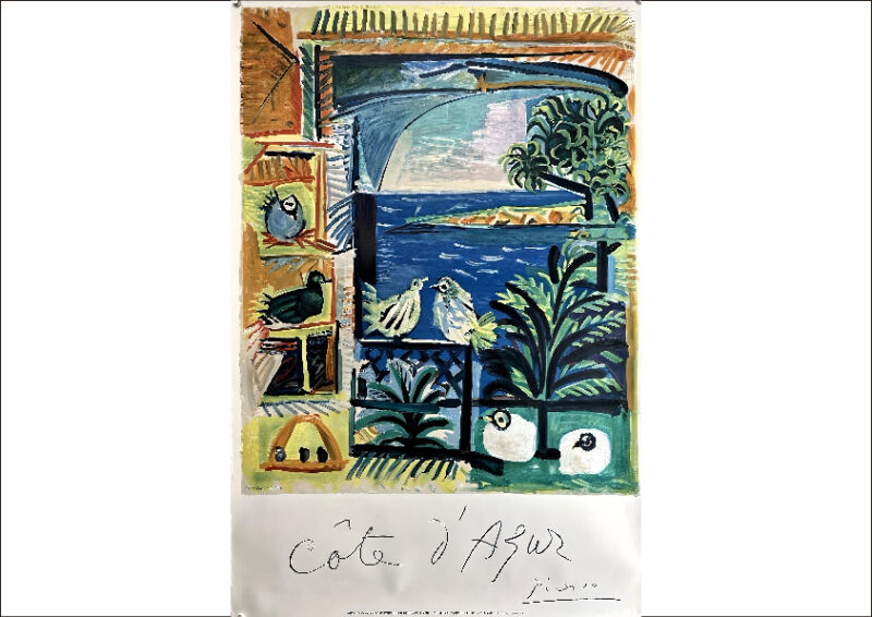 パブロ・ピカソ コート・ダジュール Pablo Picasso ポスター
