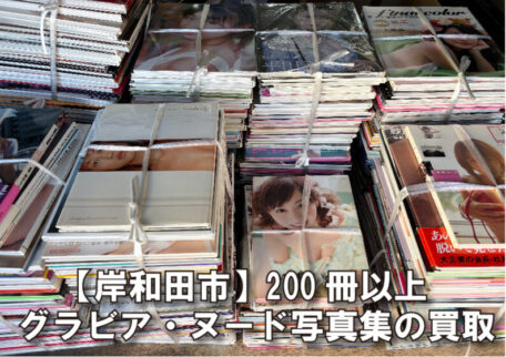岸和田市で200冊以上のグラビア写真集を出張買取しました。